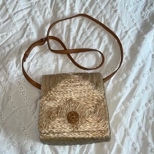 Tory Burch crossbody. Brand new. Rattan